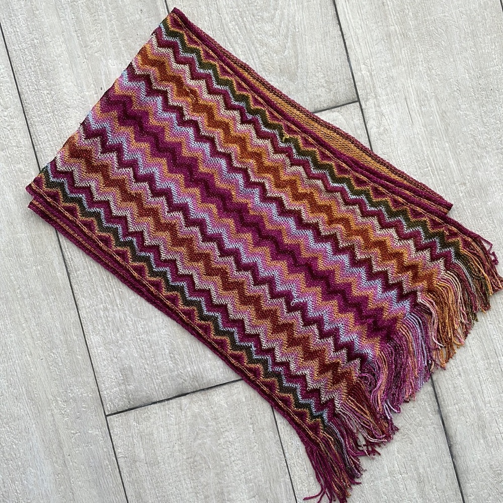 Missoni Multicolor Orange & Pink Scarf / Accessory